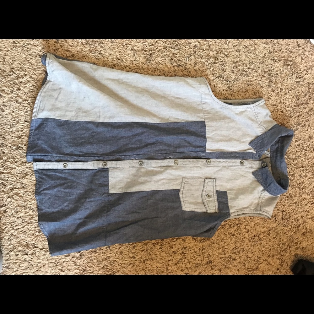 New Directions Sleeveless Denim Vest